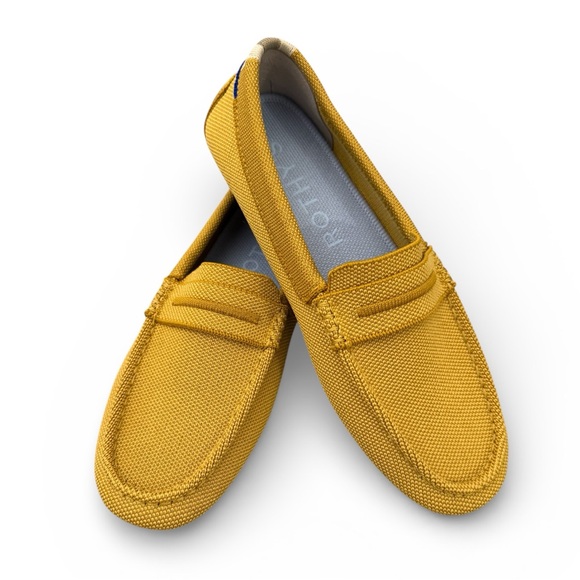 Rothy's Shoes - Rothy's The Driver Loafer Mustard Yellow Gold Size 7.5 NWOB